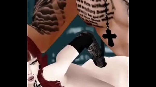 Goth whore gets used