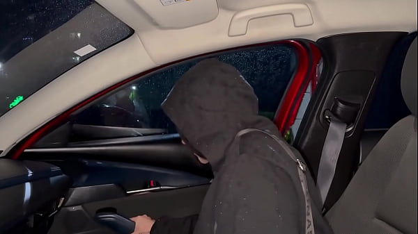 My Uber driver catches me masturbating and I pay for the ride with great sex!!