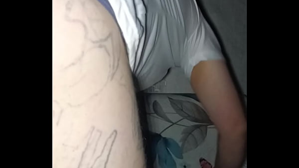 Gay masturbating doggy-style! Huge ass in a tight thong! Close-up of the cock!