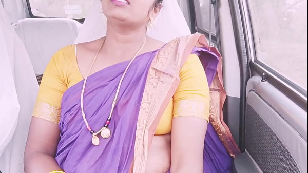 Indian maid car sex Telugu dirty talks.