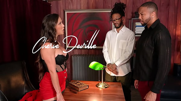 MILF Slut Cherie DeVille Takes Two Hung Black Guys For Job Audition
