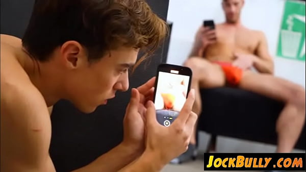 Spying on a Hunk in the Locker room
