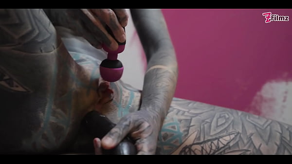 Anal Stretching, Gape in Work Clothes Squirt and Paint