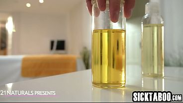 Beautiful big ass MILF Cherry Kiss is ready for a warm massage and deep anal fucking