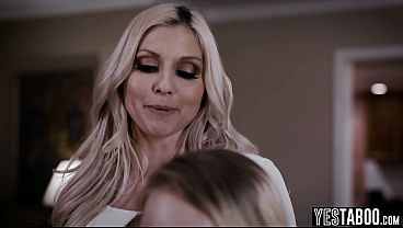 Busty MILF stepmom finds mature stud to rail stepdaughter and her