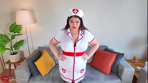 Cock Teasing Nurse Makes You Shrink – Plump Nurse Sydney Screams Teases You After Reading That You Have Rare Horny Shrinking Disorder – Shrinking Fetish, Nurse Fetish, Stockings, POV