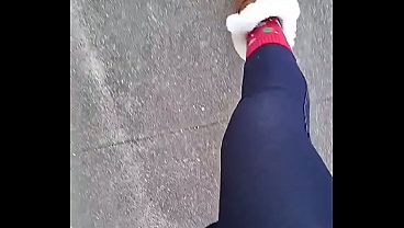 Angeles so sexy and cute with her boots on