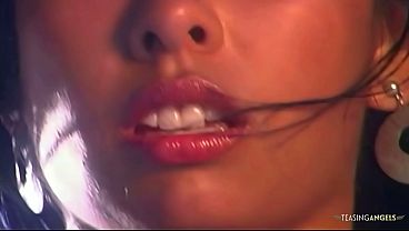 As she boards the boat the brunette milf Latina gets into position for anal sex