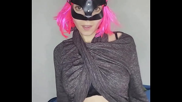 Be tempted by my tits and kitty mask as I pleasure myself