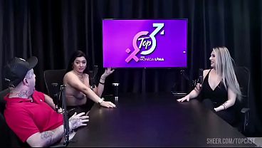 Negão Pauzudo, aparece em entrevista e fode com as 2 casadas ao vivo na frente do corno manso.