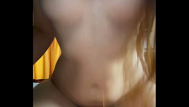 The new girlfriend Isis Sun’s dildo show ends with semen in her big ass