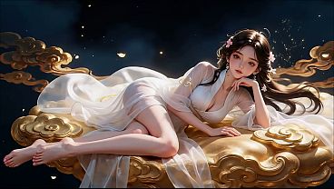 A Chinese girl in ancient costume, Best blowjob, 3p, and nipple stimulation, leaving you unable to resist. AI-Generated