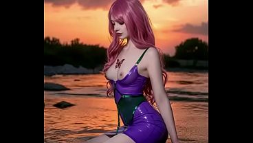 Ai generated Ai girl in the water