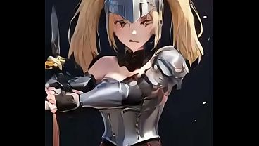 Ai generated anime armor girl