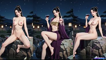 ai generated anime style fanart korean solo sfw vs nsfw