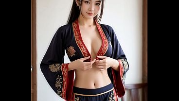 Ai  Generated sexy Chinese Martial arts nude