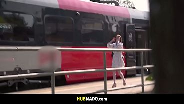 Brunette Student’s Wild Outdoor Adventure with Cash Incentive