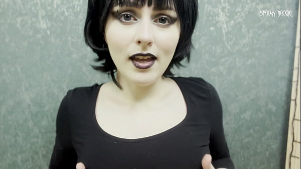 Horny goth Mavis Dracula seduced you to fuck her pink pussy and cum on feet