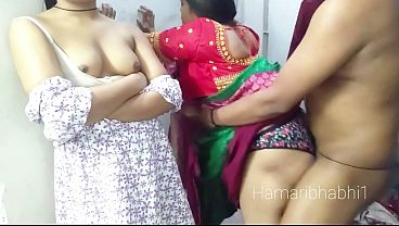 Indian Desi Bhabhi And Her Friend Sex With Her Bestfriend. Indian Desi Threesome Sex In Saree.