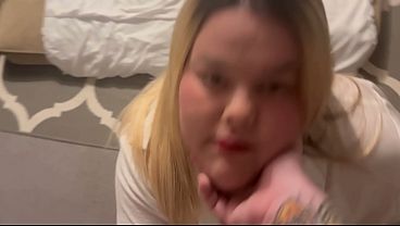 Lipstick Valentine’s day slut cheats on her boyfriend and goes back to him after