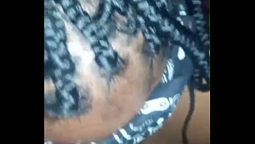 My luv made me bust cum on her chin and lips