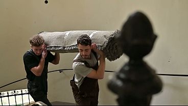 Ravenous Babe Alice Ross Tempts Delivery Guys Into Giving Her Deep DP Action GP3388