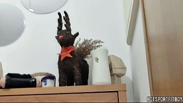 Risky Fleshlight Fuck at Friend’s House – Big Hard Cock cum inside- Licking toy   Finger Ass