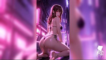 Safada rebolando a bunda e deixando o namorado de pau duro (IA Generated)