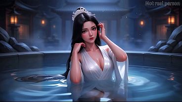 Song Yu, oral sex, deep throat penetration, Cum on face, Doggy Style, Swallow, Blowjob facial intercourse, rear-entry sexual activity. Artistic lovemaking, ASMR [Generated Ai]