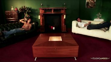 This sexy brunette looks amazing as she is taking two dicks in an intense threesome