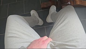 White Sock Sneaker Worship by PhantomGentX! He Pounds his Throbbing Cock with Master Commands – Solo Masturbation