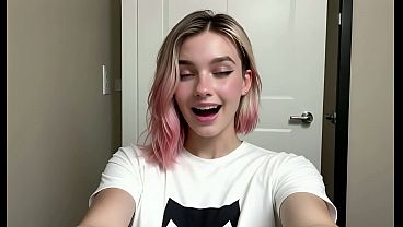 19 years old Spider Gwen, Gwen Stacy, first sex video, AI generated