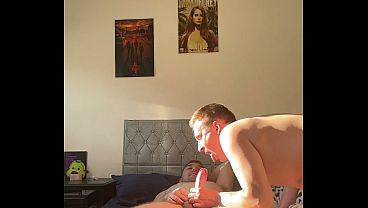 A Buttom with a Big Boner Rides a Cock