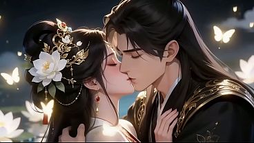 A Chinese ancient costume fairy was having a passionate encounter with her lover, but was suddenly surrounded. Then…AI-generated