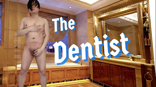 A dental patient sucked his dentist cock at the adult store glory hole and they continue fucking at the clinic