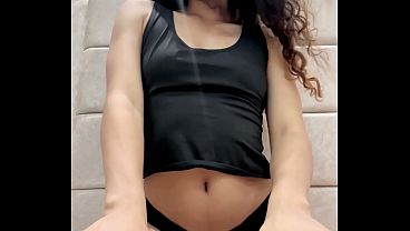 Beautiful Princess Rides Big Black Dildo