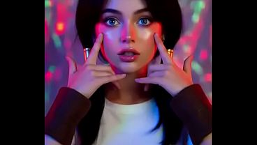 Cosplay Videl IA Generated Se chupa el dedo muy ardiente