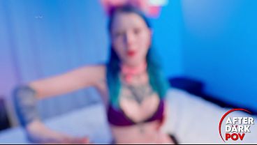 Coyemoo, the German Blue Haired & Split-Tongued Alt-Model, Gets a Rough Fuck in POV