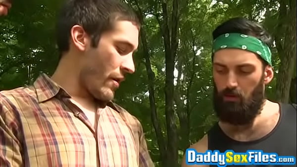 Dale Cooper is having his anal fucked in outdoor threesome