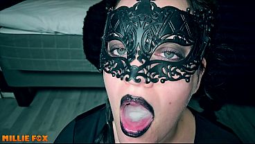 Hot Stepmom Swallows A Big Load Of Cum – Millie Fox