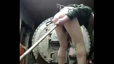 Just a dick is no longer enough for this big fucking ass! That’s why gay anal fucks with a broom!