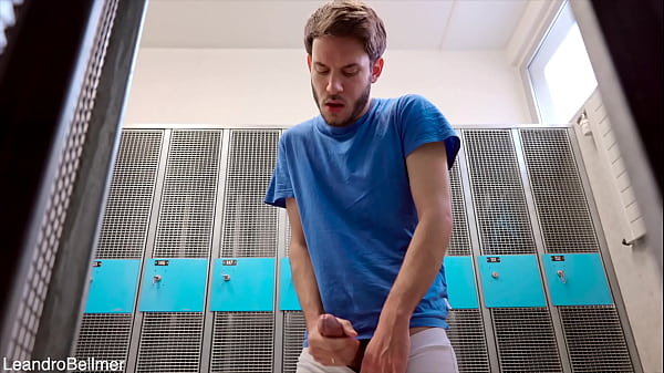 Locker room wank (RISKY!)