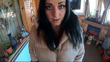 MilfyCalla Fucked in Ripped Pantyhose & Downjacket by Her Boss – Office Cheating Fetish