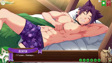 Scene 1 – Keitaro jerked off Yoichi big dick (Russian dub)