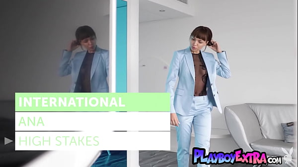 Sexy all natural Romanian teen business babe Ana posing naked for Playboy