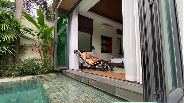 Sexy girl In lingerie fucks with neighbor