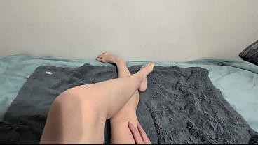 soaked from intense wand orgasm POV