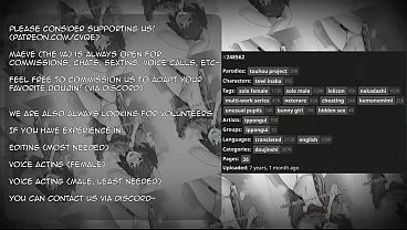 [VOICED] – Having sex with Tewi to cheat on Reisen – [Touhou/NTR/BunnyGirl/248562]