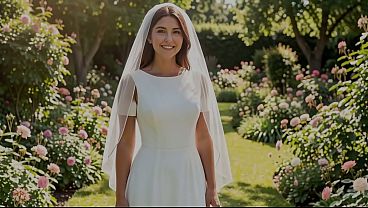 Beautiful Bride receiving creampie as her wedding cake – AI Interactive Video