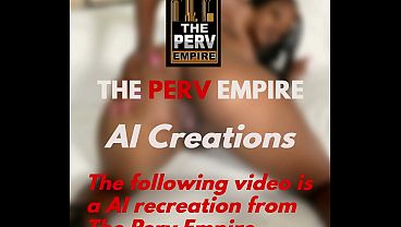 Black teen loves getting gangbanged by big black cocks ( AI GENERATED )